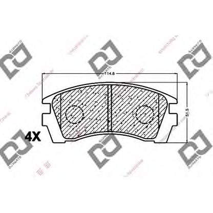 Photo Brake Pad Set, disc brake DJ PARTS BP1488