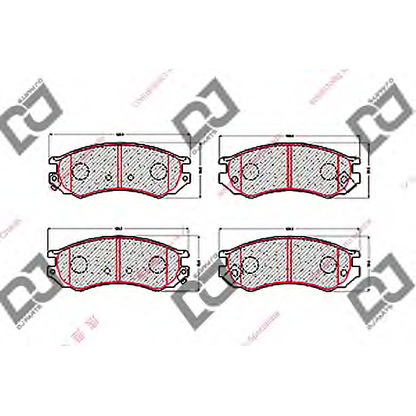 Photo Brake Pad Set, disc brake DJ PARTS BP1494