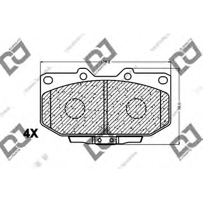 Foto Bremsbelagsatz, Scheibenbremse DJ PARTS BP1495