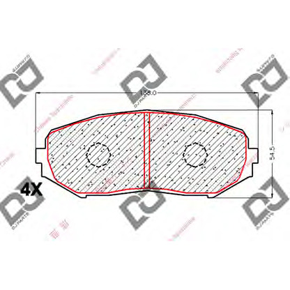 Photo Brake Pad Set, disc brake DJ PARTS BP1861