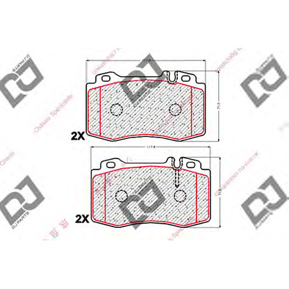 Photo Brake Pad Set, disc brake DJ PARTS BP1875