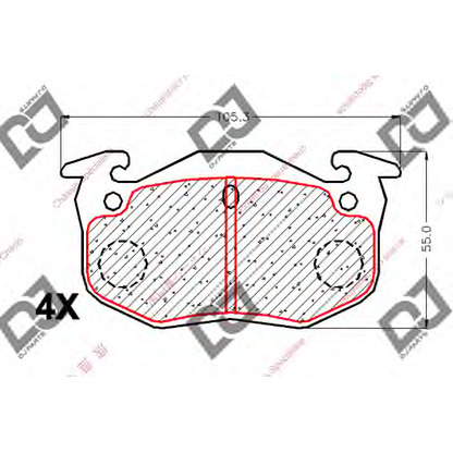 Photo Brake Pad Set, disc brake DJ PARTS BP1879