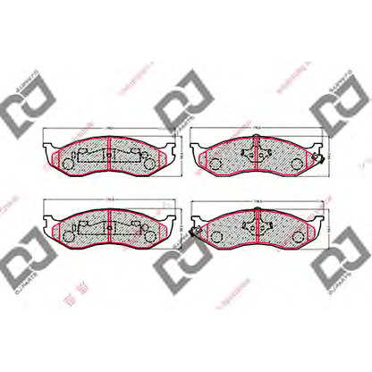 Foto Bremsbelagsatz, Scheibenbremse DJ PARTS BP1510