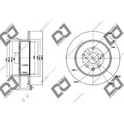 Photo Brake Disc DJ PARTS BD1026