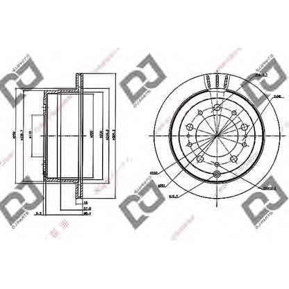 Photo Brake Disc DJ PARTS BD1027