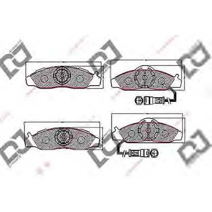 Photo Brake Pad Set, disc brake DJ PARTS BP1571