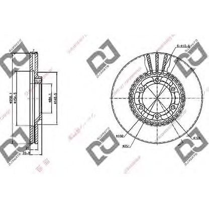 Zdjęcie Tarcza hamulcowa DJ PARTS BD1030