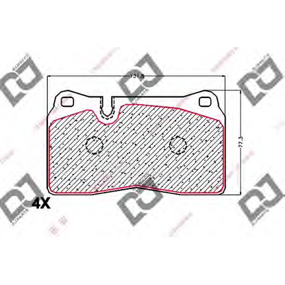 Photo Brake Pad Set, disc brake DJ PARTS BP1913