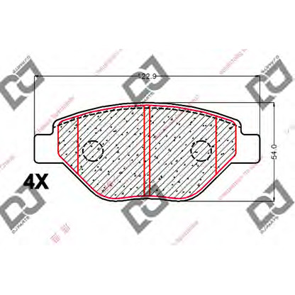 Photo Brake Pad Set, disc brake DJ PARTS BP1917