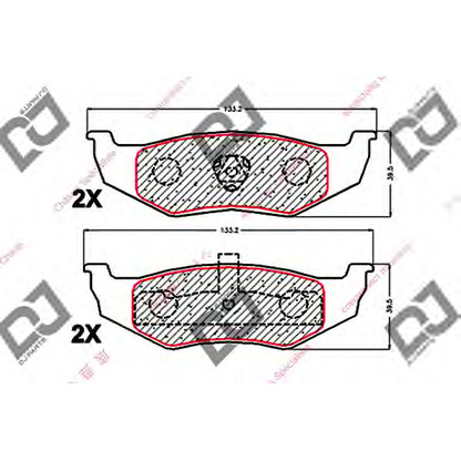 Photo Brake Pad Set, disc brake DJ PARTS BP1921