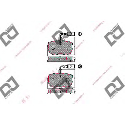 Photo Brake Pad Set, disc brake DJ PARTS BP1691