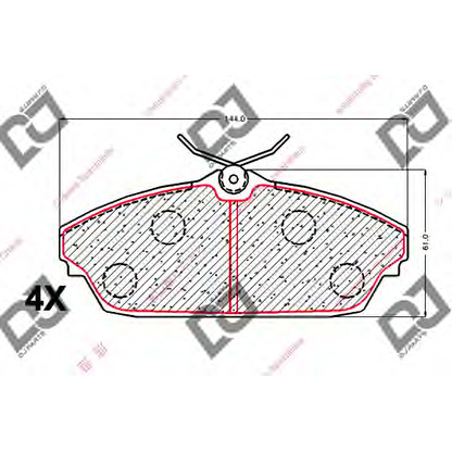 Photo Brake Pad Set, disc brake DJ PARTS BP2031