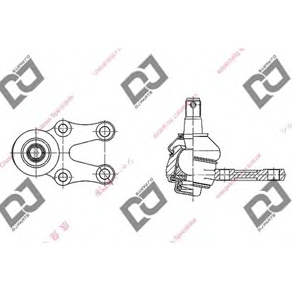 Zdjęcie Przegub mocujący / prowadzący DJ PARTS DB1008