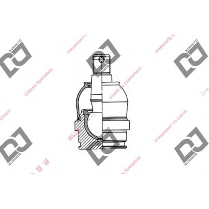 Фото Несущий / направляющий шарнир DJ PARTS DB1022