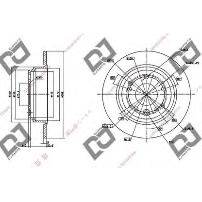 Zdjęcie Tarcza hamulcowa DJ PARTS BD1048