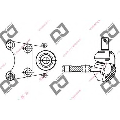 Photo Rotule de suspension DJ PARTS DB1060