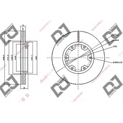 Photo Disque de frein DJ PARTS BD1063