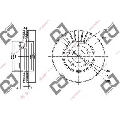 Foto Disco de freno DJ PARTS BD1064