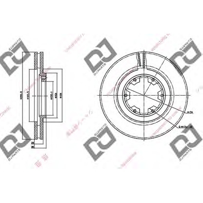 Photo Brake Disc DJ PARTS BD1067