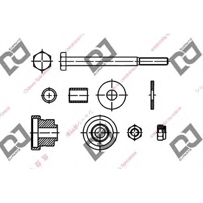 Zdjęcie Drążek / wspornik, stabilizator DJ PARTS DL1332