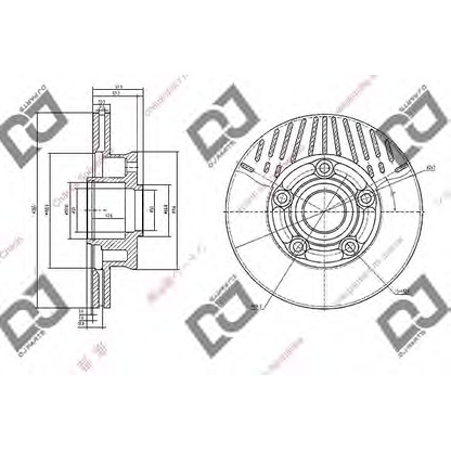 Zdjęcie Tarcza hamulcowa DJ PARTS BD1053