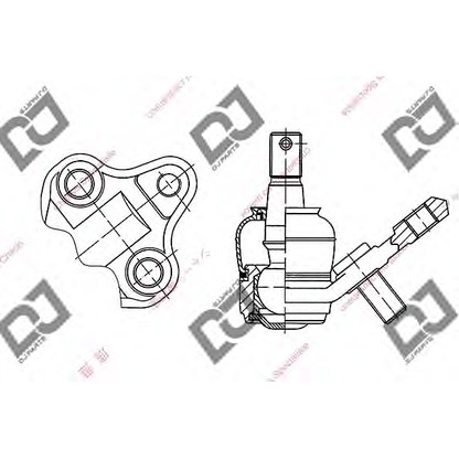 Foto Rótula de suspensión/carga DJ PARTS DB1130