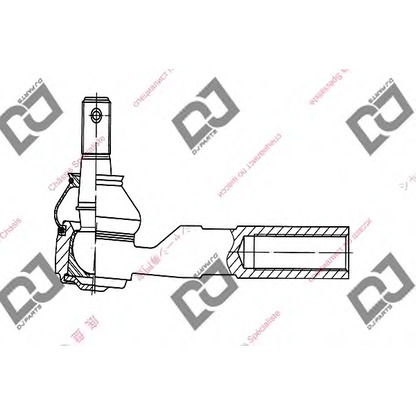 Фото Наконечник поперечной рулевой тяги DJ PARTS DE1011