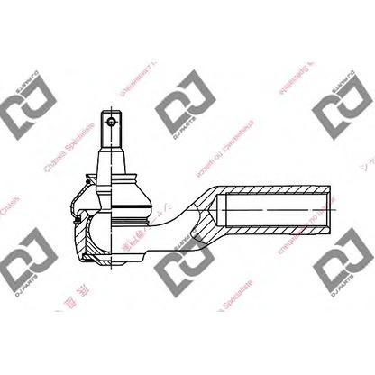 Фото Наконечник поперечной рулевой тяги DJ PARTS DE1066