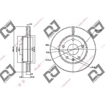 Zdjęcie Tarcza hamulcowa DJ PARTS BD1085