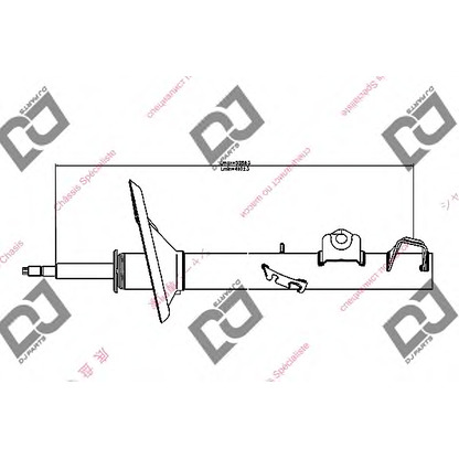 Zdjęcie Amortyzator DJ PARTS DS1207GS