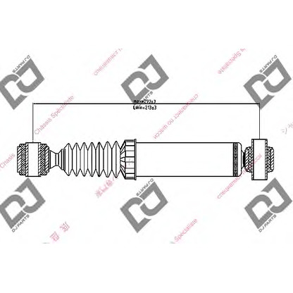 Foto Stoßdämpfer DJ PARTS DS1214GT