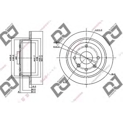 Zdjęcie Tarcza hamulcowa DJ PARTS BD1088