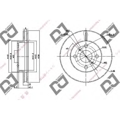 Photo Disque de frein DJ PARTS BD1094