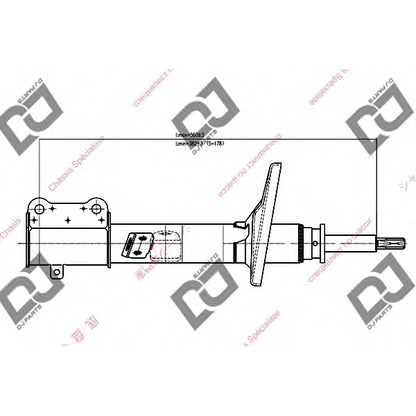 Zdjęcie Amortyzator DJ PARTS DS1012GS