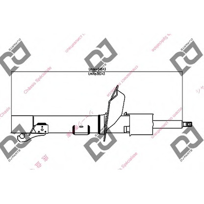 Foto Stoßdämpfer DJ PARTS DS1236GS