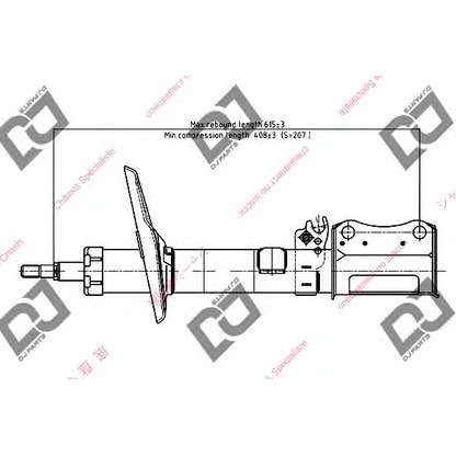 Zdjęcie Amortyzator DJ PARTS DS1030GS