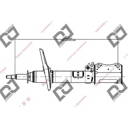 Foto Stoßdämpfer DJ PARTS DS1030HS