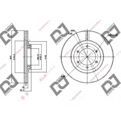 Photo Brake Disc DJ PARTS BD1103