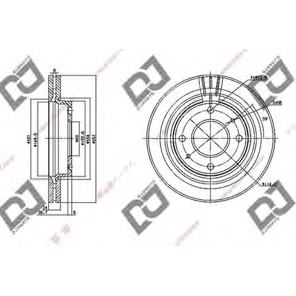 Foto Disco de freno DJ PARTS BD1105