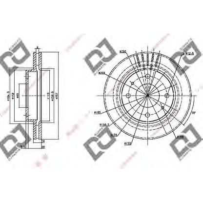 Фото Тормозной диск DJ PARTS BD1106