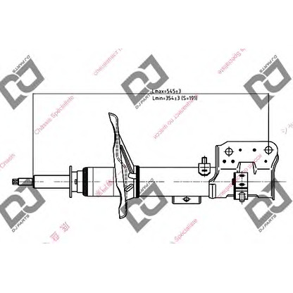 Foto Stoßdämpfer DJ PARTS DS1167GS