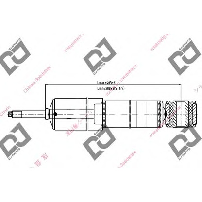 Foto Stoßdämpfer DJ PARTS DS1089GT