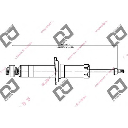 Zdjęcie Amortyzator DJ PARTS DS1092GT