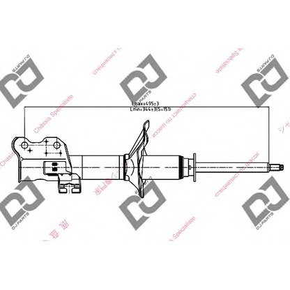 Zdjęcie Amortyzator DJ PARTS DS1096HS