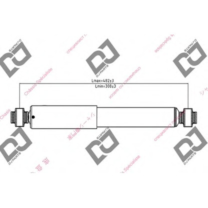 Photo Shock Absorber DJ PARTS DS1254GT