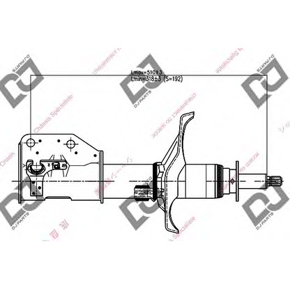 Фото Амортизатор DJ PARTS DS1193GS