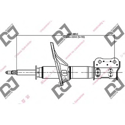 Foto Stoßdämpfer DJ PARTS DS1274GS