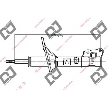 Фото Амортизатор DJ PARTS DS1278GS