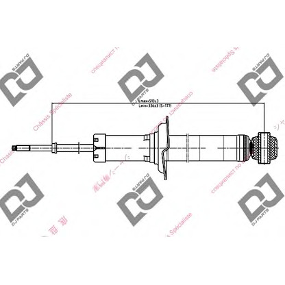 Фото Амортизатор DJ PARTS DS1281GT