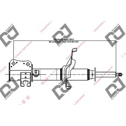 Foto Stoßdämpfer DJ PARTS DS1079GS